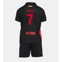 Camiseta Barcelona Ferran Torres #7 Segunda Equipación Replica 2024-25 para niños mangas cortas (+ Pantalones cortos)